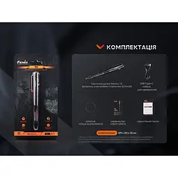 Fenix T6 тактична ручка з ліхтариком чорна - мініатюра 5