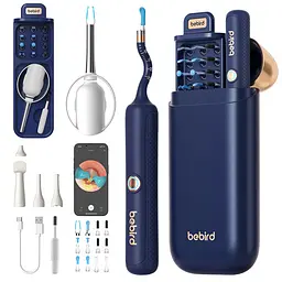 Прилад для видалення вушної сірки (отоскоп) Xiaomi Bebird EarSight Plus (D39R) Blue - мініатюра 10