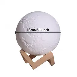 Настільний світильник місяць Magic 3D Moon Light Від Акумулятора - мініатюра 6