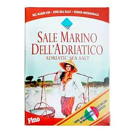 Сіль морська Sale Marino dell'Adriatico Fino дрібного помелу 1 кг
