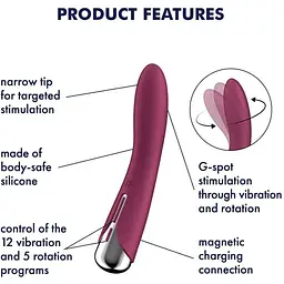 Вібратор Satisfyer Spinning Vibe 1 - мініатюра 7