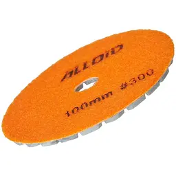 Круг алмазний Alloid Building Tools Combs шліфувальний на липучці 100 мм зерно 300 (DD-63381) - мініатюра 3