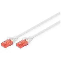 Патч-корд Digitus 1м, CAT 6 UTP, AWG 26/7, Cu, LSZH, white (DK-1617-010/WH)