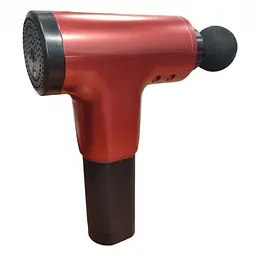 Масажер для тіла Fascial Gun KH-320 акумуляторний, 4 насадки, бордовий - мініатюра 5