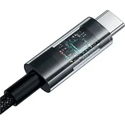 Кабель Baseus Gem USB-A to USB-C 100w 1m Black (P10373002111-00) [155565] - мініатюра 4