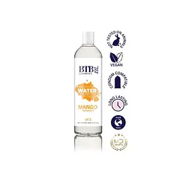 Змазка на водній основі BTB Flavored Mango (250 мл). Аромат та смак манго для солодких інтимних ігор - мініатюра 3