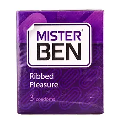 Презервативи Mr. Ben Ribbed Pleasure 3 шт. (4820144770173)
