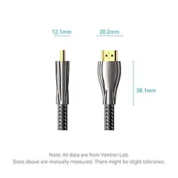 Кабель Vention HDMI-HDMI V 2.0 2 м (ALMBH) - мініатюра 6