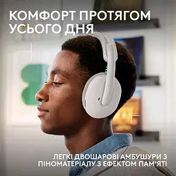 Ігрові навушники Logitech G325 Lightspeed Wireless White (981-001531) [158922] - мініатюра 11