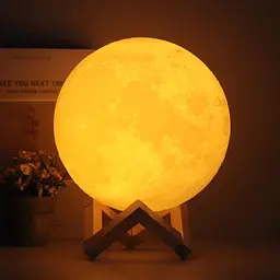 Нічник UFT RGB Moon light 3D Луна на підставці 11 см 5 режимів світла - мініатюра 5