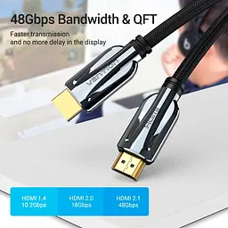 Кабель Vention HDMI-HDMI V 2.1 1.5 м (AALBG) - мініатюра 11