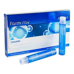 Набір зволожувальних філерів для волосся FarmStay Collagen Water Full Moist Treatment Hair Filler, 10 шт. х 13 мл - мініатюра 6