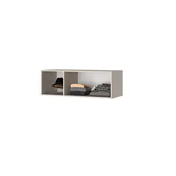 Шафа 3-дверна з антресоллю MebelStar Оскар ДСП BL-B, блок шухляд 120x52x260 см Дуб бурштиновий (MBS-4903) - мініатюра 5