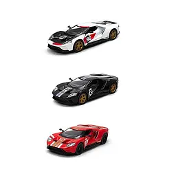 Металева інерційна легкова модель Ford GT Heritage Edition 5", відкриваються двері (В асортименті) - мініатюра 3