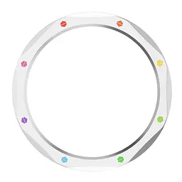 Безель металевий Sikai для смартгодинника Xiaomi Watch S3/S4 Silver-multicolor + захисне скло - мініатюра 4