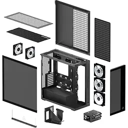 Корпус Arctic Xtender VG Black (ACPCC00016A) Без БП - мініатюра 8
