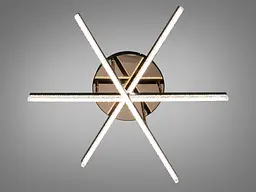 Сучасна стельова LED-люстра Diasha SX1007/3BK, чорна, 48W, акрилові світлові панелі - мініатюра 4