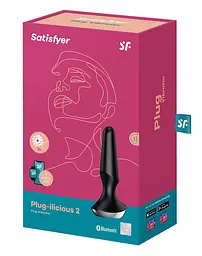 Анальна смарт-вібропробка Satisfyer Plug-ilicious 2 Black Satisfyer SO5444 91925 - мініатюра 2