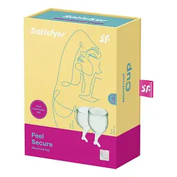 Satisfyer Feel Secure-набір менструальних чаш, 15 мл і 20 мл (світло-зелений) - мініатюра 6