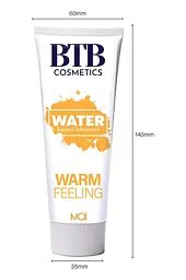 Розігрівальна змазка на водній основі BTB Warm Feeling (100 мл) - мініатюра 2