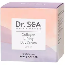 Ліфтинг-крем для обличчя Dr. Sea з колагеном SPF15, 50 мл (20721) - мініатюра 3