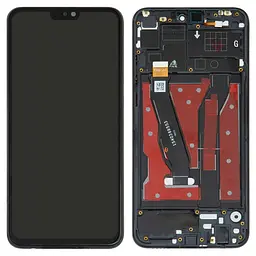 Дисплей для Huawei Honor 8X, Honor View 10 Lite, чорний, з рамкою, Оригінал (переклеєне скло), JSN-L21/JSN-L22/JSN-L23/JSN-L42/JSN-AL00/JSN-TL00