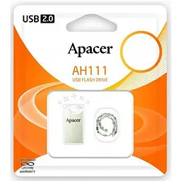 USB флеш накопичувач Apacer 64GB AH111 Crystal USB 2.0 (AP64GAH111CR-1) - мініатюра 4