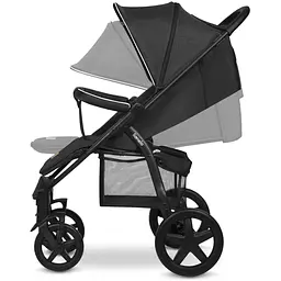 Прогулянкова коляска Lionelo Annet Plus Black Carbon, чорна (LO-ANNET PLUS BLACK CARBON) - мініатюра 3
