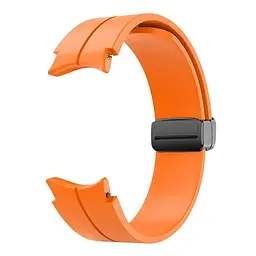 Ремінець для Samsung Galaxy Watch 5 40mm - помаранчевий ширина кріплення 20мм силікон Watchbands Cls-black (W33-6WB66352299) - мініатюра 2