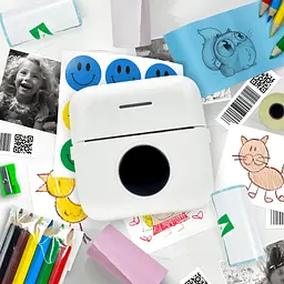 Bluetooth термопринтер JETIX Mini Printer із набором термопаперу та олівців у комплекті - мініатюра 5