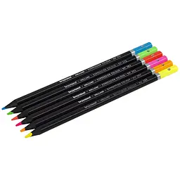Набір кольорових олівців Expression Neon 6 шт. металева коробка Bruynzeel (8712079468408) - мініатюра 6