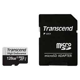 Карта пам'яті Transcend 128GB microSDXC C10 UHS-I U1 High Endurance (170TB) (TS128GUSD350V)