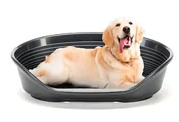 Пластиковий лежак для собак і котів Ferplast Siesta Deluxe 12 чорний 111×80,5×33,5 см 70212917 - мініатюра 4