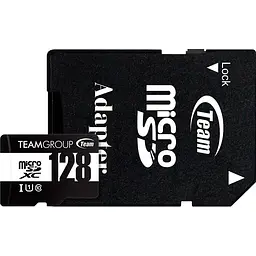 Карта пам'яті Team MicroSDHC 128GB UHS-I Class 10 Black + SD-adapter (TUSDX128GCL10U03)