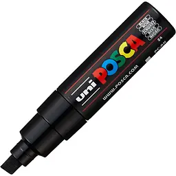Маркер Uni Posca чорний 8 мм (PC-8K BLACK)