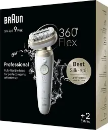 Епілятор Braun Silk-Epil 9 Flex SensoSmart 3D SES 9-011 White UA - мініатюра 2