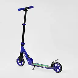 Самокат Best Scooter Rio 77-102х52х10 см Чорно-синій 000283541 - мініатюра 2
