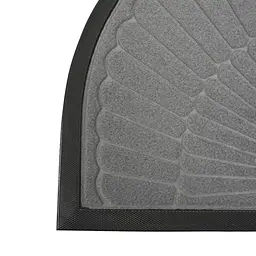 Килимок придверний Eco Fabric Промені півколо з кромкою сірий 40 х 60 см (4060-023) - мініатюра 6