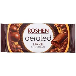 Шоколад екстрачорний Roshen пористий 80 г (794043)