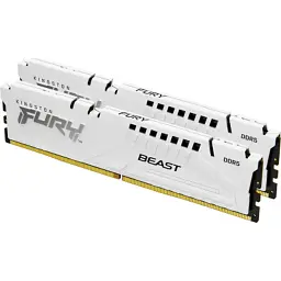 Модуль пам'яті для комп'ютера DDR5 64GB (2x32GB) 5600 MHz FURY Beast White Kingston Fury (ex.HyperX) (KF556C40BWK2-64) - мініатюра 2