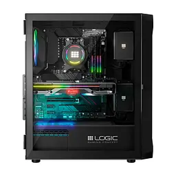 Корпус для ПК Logic concept PORTOS MESH+GLASS ARGB fans 4x120mm BLACK (AT-PORTOS-10-0000000-0002) - миниатюра 8