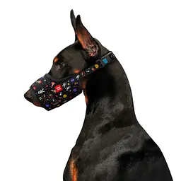 Намордник для собак Waudog Nylon NASA, пластиковий фастекс №2 (19-26 см) (5389) - мініатюра 3