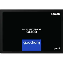 SSD накопичувач Goodram CL100 Gen.3 480GB 2.5` (SSDPR-CL100-480-G3) [142755]