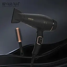 Фен для волосся Iparah P-350 з дифузором та концентратором 2200 Вт Чорний  - мініатюра 5
