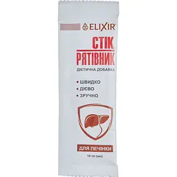 Дієтична добавка Elixir Стік-рятівник Гепатопротекторний 100 мл (10 шт. x 10 мл) - мініатюра 2
