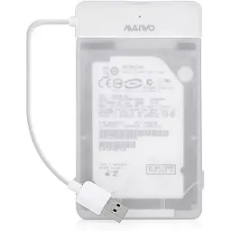 Кишеня зовнішня Maiwo K104-U3S 2.5" USB 3.0 white - мініатюра 2
