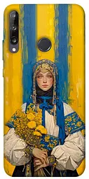 TPU чохол Demsky Ukrainian woman для Huawei P40 Lite E / Y7p (2020)