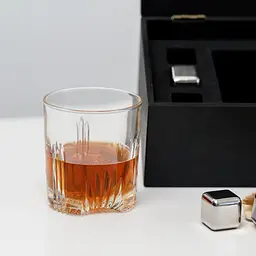 Подарунковий набір Whiskey Stones "Сталевий" №1 Selecta - мініатюра 4