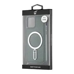 Чохол Jinduka Leather Ringo iPhone 12 Pro Green - мініатюра 2