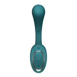 Вагінально-кліторальний вібратор Satisfyer G for Goddess 2 Bottle Green, 2 мотори - мініатюра 3